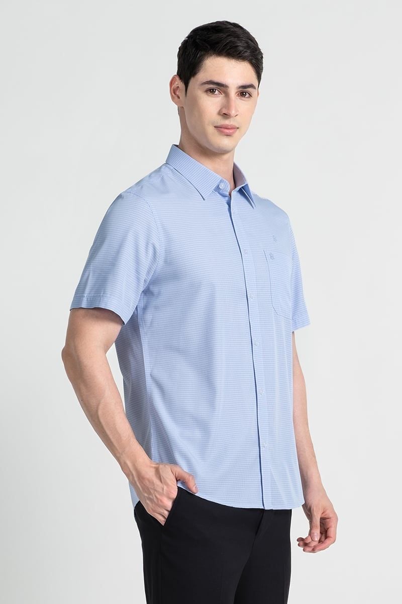  Áo Sơ Mi Nam Tay Ngắn Form Ôm WS25SS45T-SDBB 
