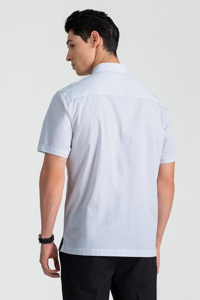  Áo Sơ Mi Nam Tay Ngắn Form Ôm WS25SS49P-CF 