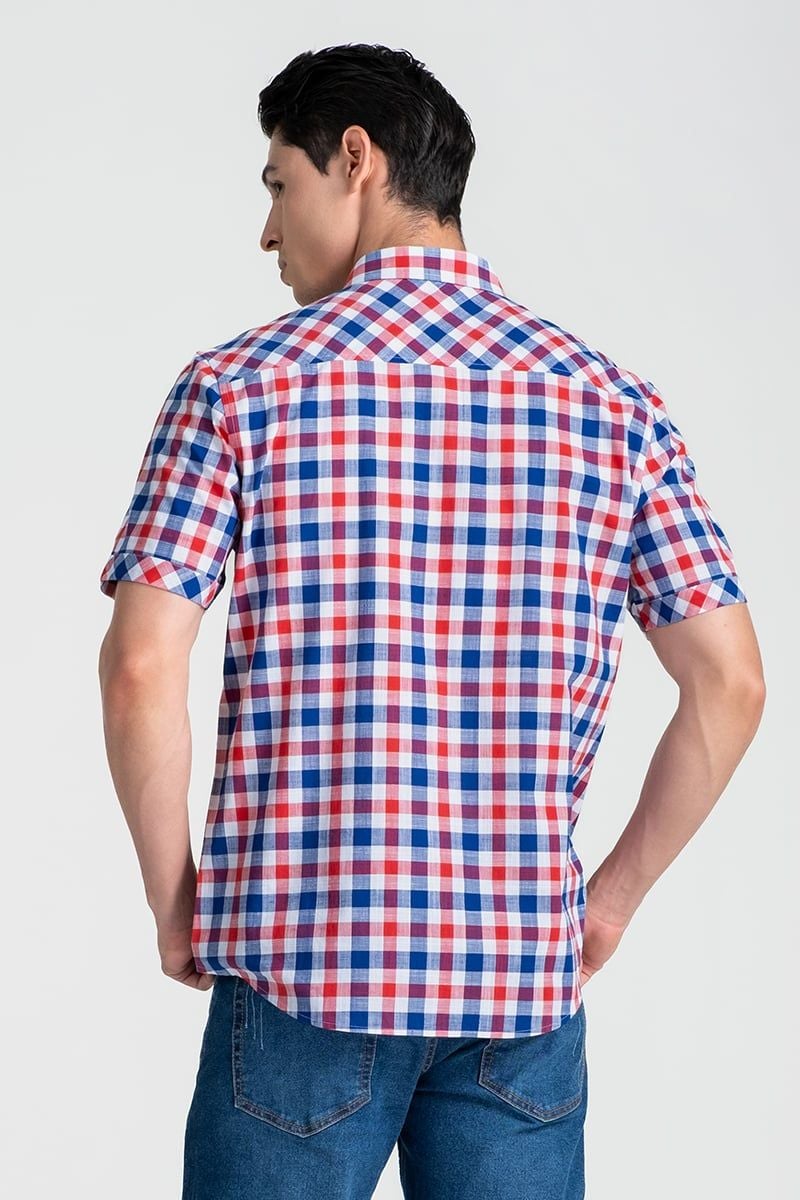  Áo Sơ Mi Nam Tay Ngắn Form Vừa WS25SS53P-SC 