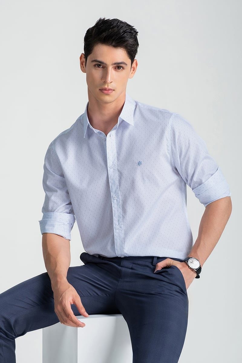  Áo Sơ Mi Nam Tay Dài Form Ôm WS25SS59C-LD 