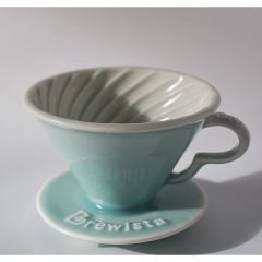 Brewista Artisan  Drip 2 cups - Translucent Jade Green - Phễu lọc cà phê sứ cao cấp Brewista màu xanh ngọc huyền thoại