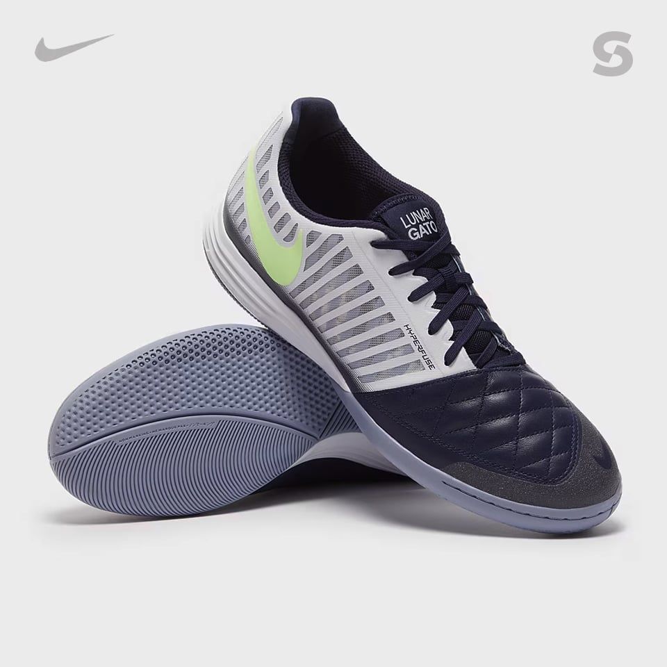 Nike Lunar Gato II IC Xanh d ng Tr ng 580456 174 Shoot.vn Make football great