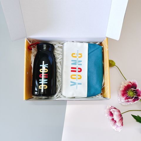 Nhiều mẫu - Quà 20/10 in ấn logo - set 2 món Bình - ví GSN_BV 