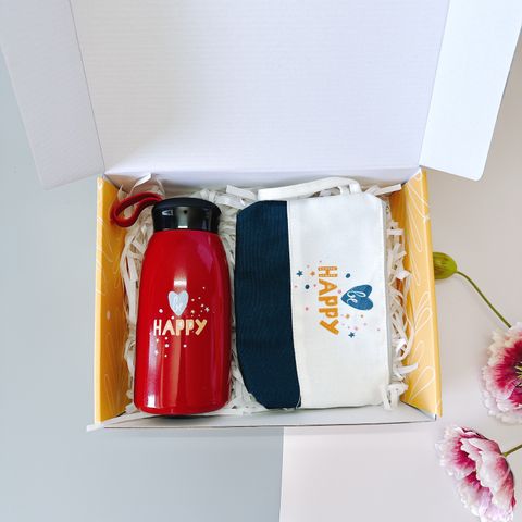  Nhiều mẫu - Quà 20/10 in ấn logo - set 2 món Bình - ví GSN_BV 