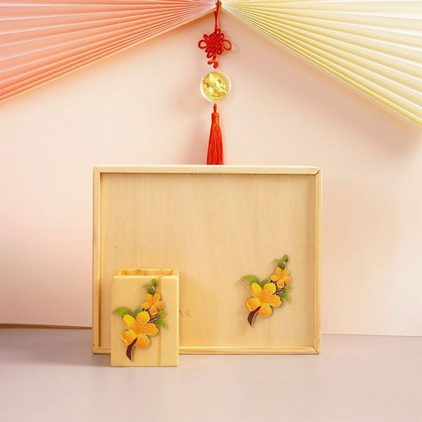 Hộp quà tết trà và mật ong