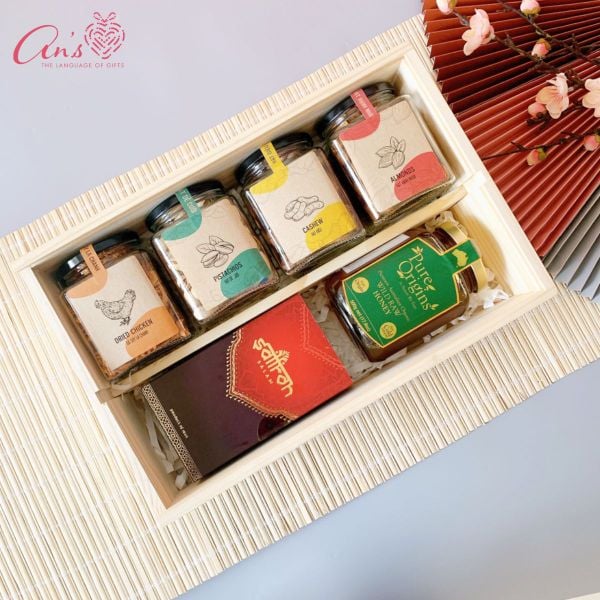 hộp quà tết sang trọng Ans 09
