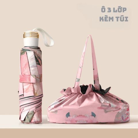  Ô dù 3 lớp UV kèm túi đựng-ODG014 