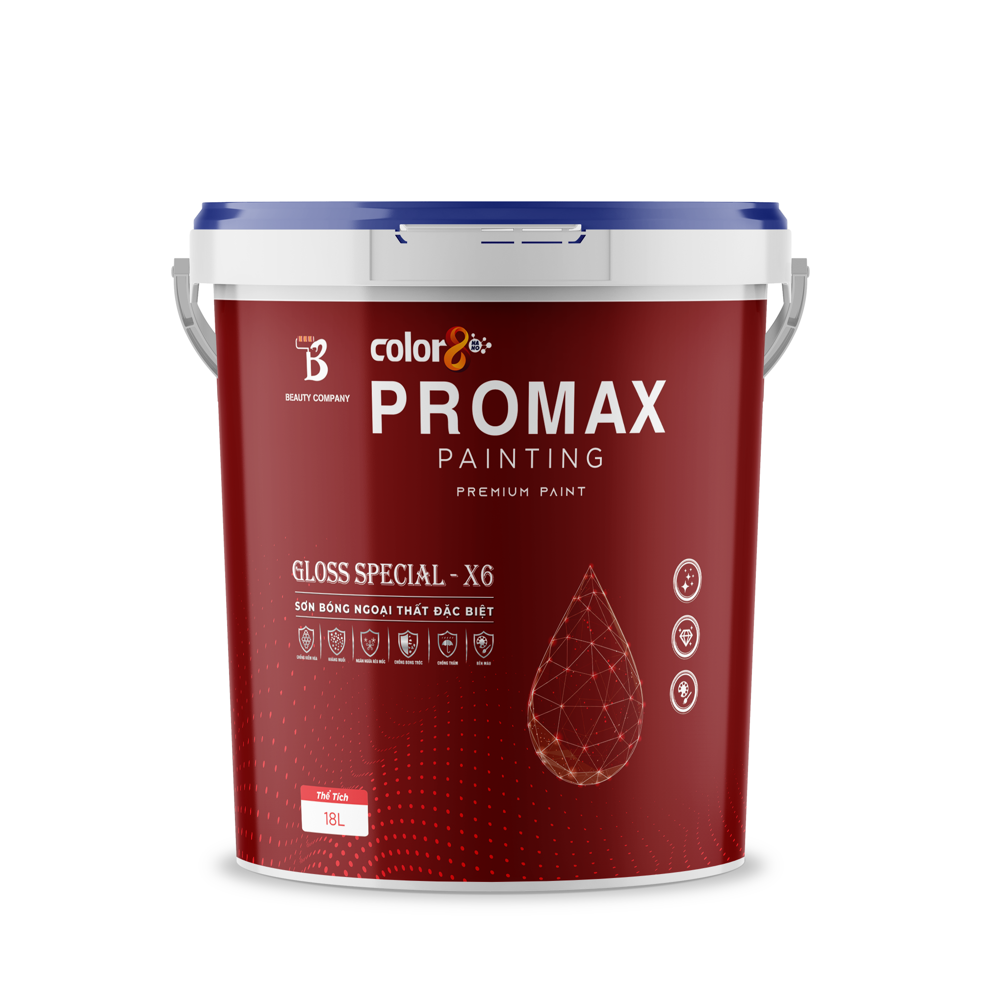 SƠN BÓNG NGOẠI THẤT ĐẶC BIỆT X6 – soncolor08 SƠN BÓNG NGOẠI THẤT ĐẶC BIỆT X6 – soncolor08