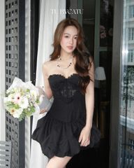 TUBYCATU | CALLA LILY BLACK DRESS