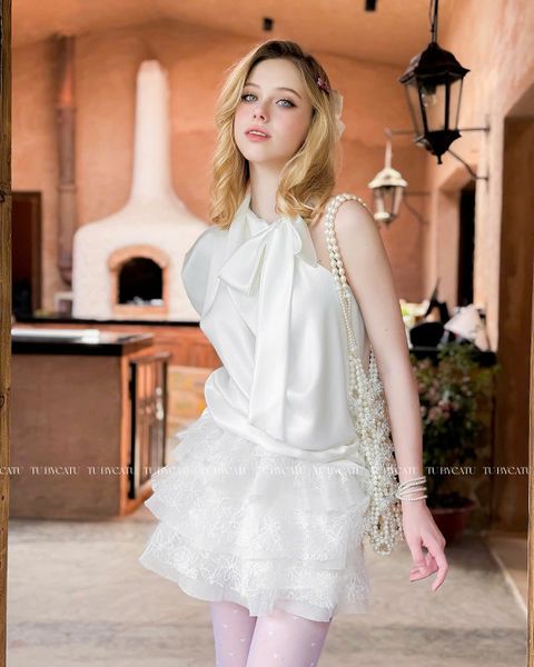 TUBYCATU | CHÂN VÁY AIMEE WHITE/ BLACK SKIRT