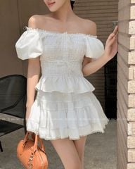 TUBYCATU | ALIDA WHITE/ BLACK SKIRT