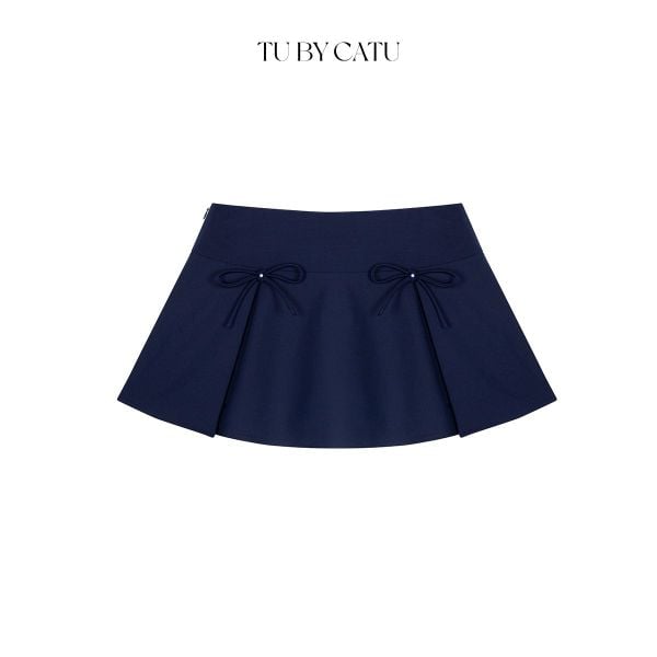 TUBYCATU | CHÂN VÁY XANH LY A CỘT NƠ