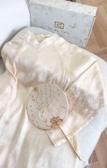 TUBYCATU | ÁO DÀI ĐOAN NGỌC KEM/ XANH/ VÀNG (KHÔNG KÈM QUẦN - PHỤ KIỆN)