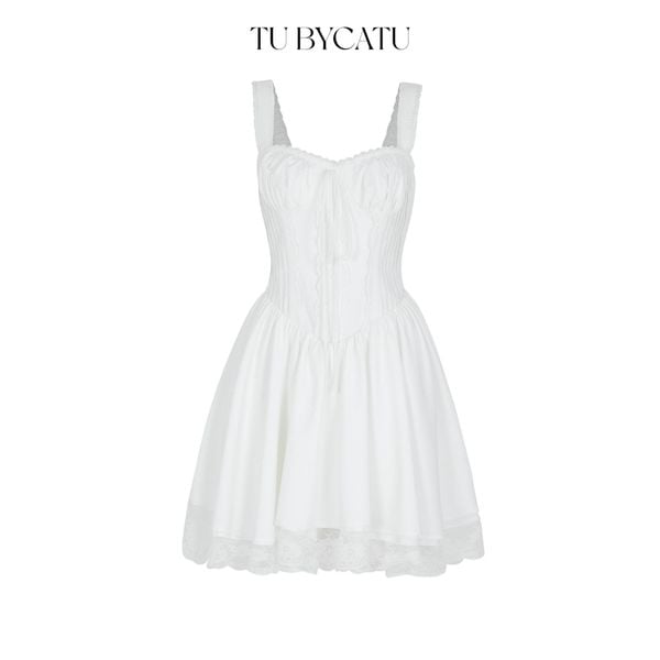TUBYCATU | 	ĐẦM AMITY WHITE/ BLACK DRESS