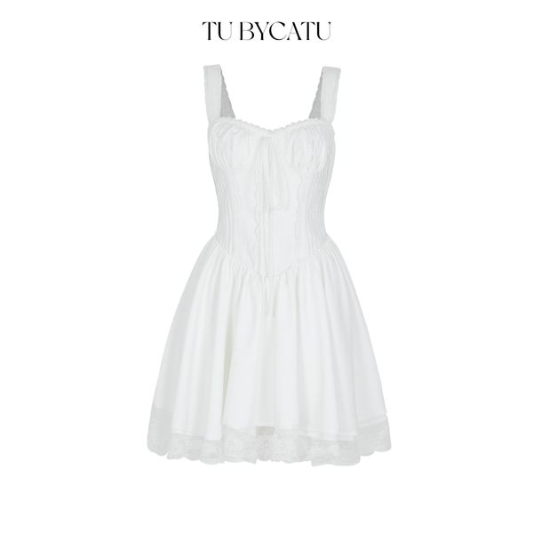 TUBYCATU | AMITY WHITE/ BLACK DRESS