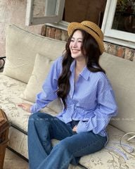 TUBYCATU | LISA BLUE STRIPED SHIRT