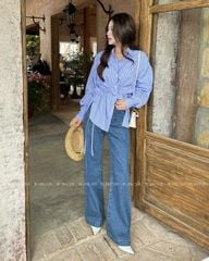 TUBYCATU | LISA BLUE STRIPED SHIRT