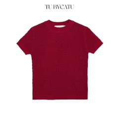 TUBYCATU | ÁO LEN LỖ CỔ TRÒN BASIC KNIT TOP