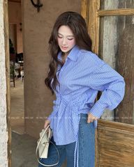 TUBYCATU | LISA BLUE STRIPED SHIRT