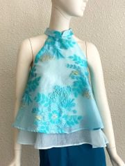 TUBYCATU | ÁO YẾM HỒNG MAI HỒNG/ XANH/ TRẮNG