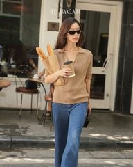 TUBYCATU | ÁO SƠ MI LEN NÂU LỖ 4 NÚT