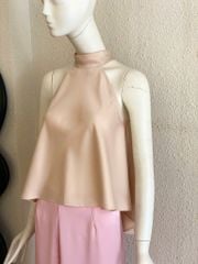 TUBYCATU | ÁO YẾM SATIN CỔ LỌ