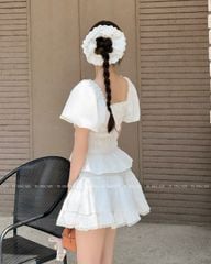 TUBYCATU | ALIDA WHITE/ BLACK SKIRT