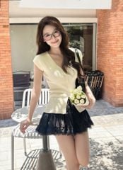 TUBYCATU | ALIDA WHITE/ BLACK SKIRT