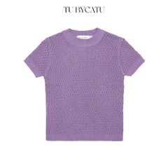 TUBYCATU | ÁO LEN LỖ CỔ TRÒN BASIC KNIT TOP