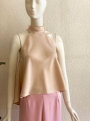 TUBYCATU | ÁO YẾM SATIN CỔ LỌ