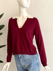 TUBYCATU | BUNNY POLO TOP - RED/ NAVY