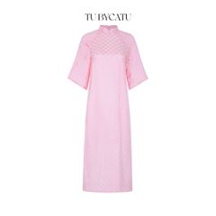 TUBYCATU | ÁO DÀI HOA ĐÀO (KHÔNG KÈM QUẦN)