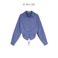 TUBYCATU | AMBER STRIPED CROP SHIRT (KHÔNG KÈM KHĂN LEN)