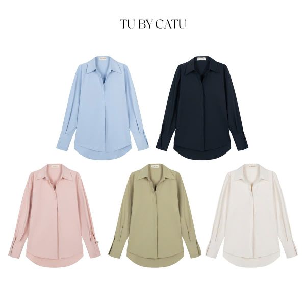 TUBYCATU | Áo sơ mi trơn nhiều màu