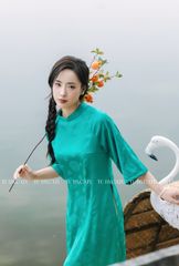 TUBYCATU  | ÁO DÀI HỶ MÔN (KHÔNG KÈM QUẦN)