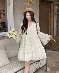 TUBYCATU | LITA BEGIE/ PINK FLORAL DRESS