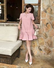 TUBYCATU | LANA PLEATED DRESS - PINK