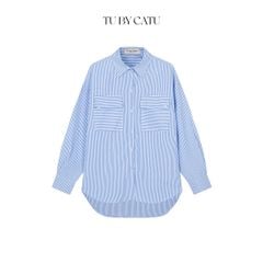 TUBYCATU | POCKET STRIPED SHIRT - BLUE