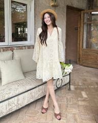 TUBYCATU | LITA BEGIE/ PINK FLORAL DRESS