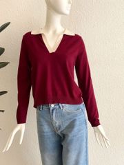 TUBYCATU | BUNNY POLO TOP - RED/ NAVY