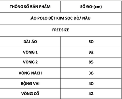 TUBYCATU | ÁO POLO DỆT KIM SỌC ĐỎ/ NÂU