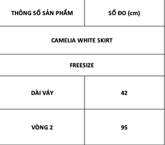 TUBYCATU | CHÂN VÁY CAMELIA WHITE SKIRT