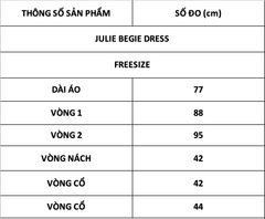 TUBYCATU | JULIE BEGIE DRESS (TẶNG QUẦN BẢO HỘ)