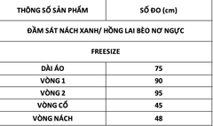 TUBYCATU | ĐẦM SÁT NÁCH XANH/ HỒNG LAI BÈO NƠ NGỰC