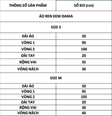 TUBYCATU | ÁO REN KEM DANIA