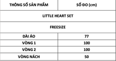 TUBYCATU | LITTLE HEART SET - BROWN (KÈM QUẦN BẢO HỘ)