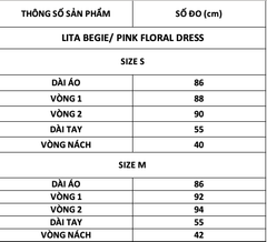 TUBYCATU | LITA BEGIE/ PINK FLORAL DRESS