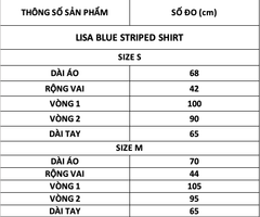 TUBYCATU | LISA BLUE STRIPED SHIRT