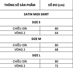 TUBYCATU | SATIN MIDI SKIRT