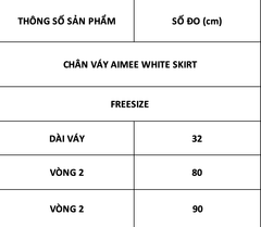 TUBYCATU | CHÂN VÁY AIMEE WHITE/ BLACK SKIRT